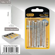 CLAVOS PARA HORMIGON 3.4X70MM