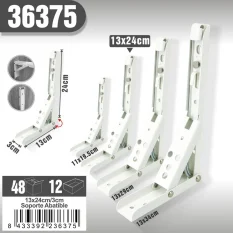SOPORTE ABATIBLE 240X130MM (BLANCO, PLEGABLE)