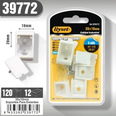 SOPORTES PARA ESTANTES 20X18MM (NYLON)