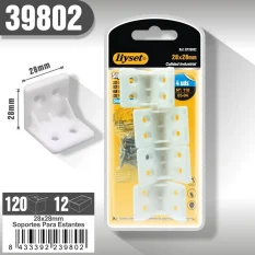 SOPORTES PARA ESTANTES 28X28MM (NYLON)