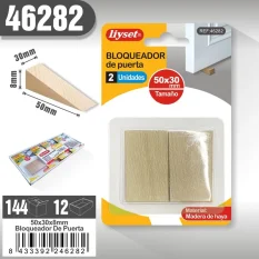 BLOQUEADOR DE PUERTA 50X30X8MM (MADERA DE HAYA)