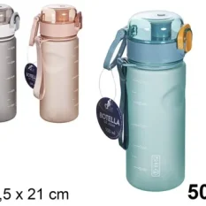 BOTELLA DE AGUA COLOR MATE SURTIDO 500 ML